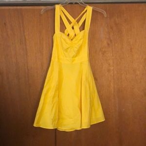 Yellow summer dress.